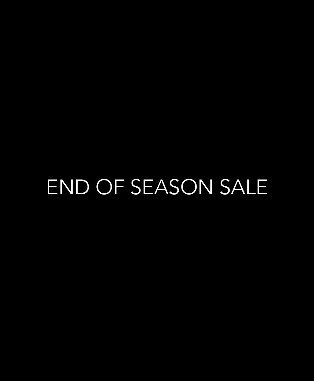 Text 'END OF SEASON SALE' on a black background