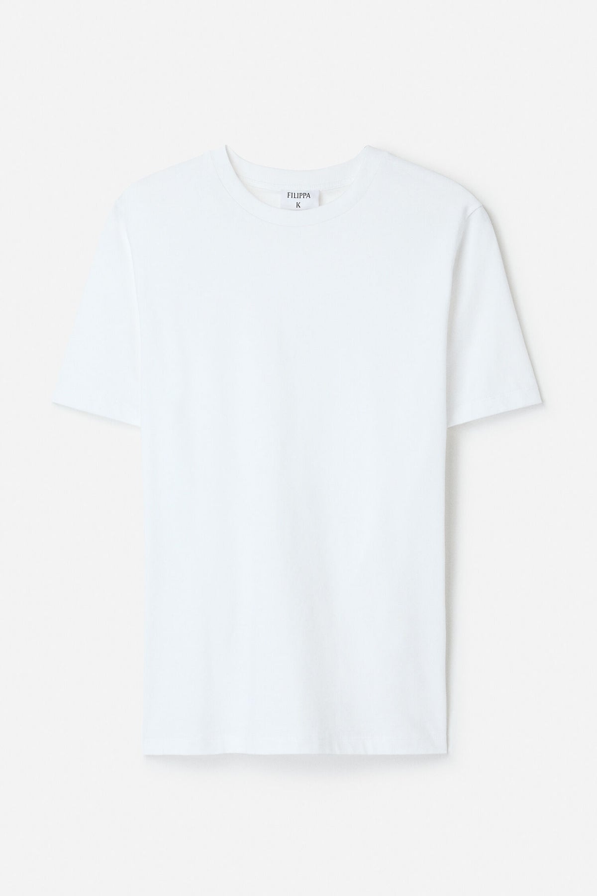 Filippa K T-shirt à col rond et col côtelé