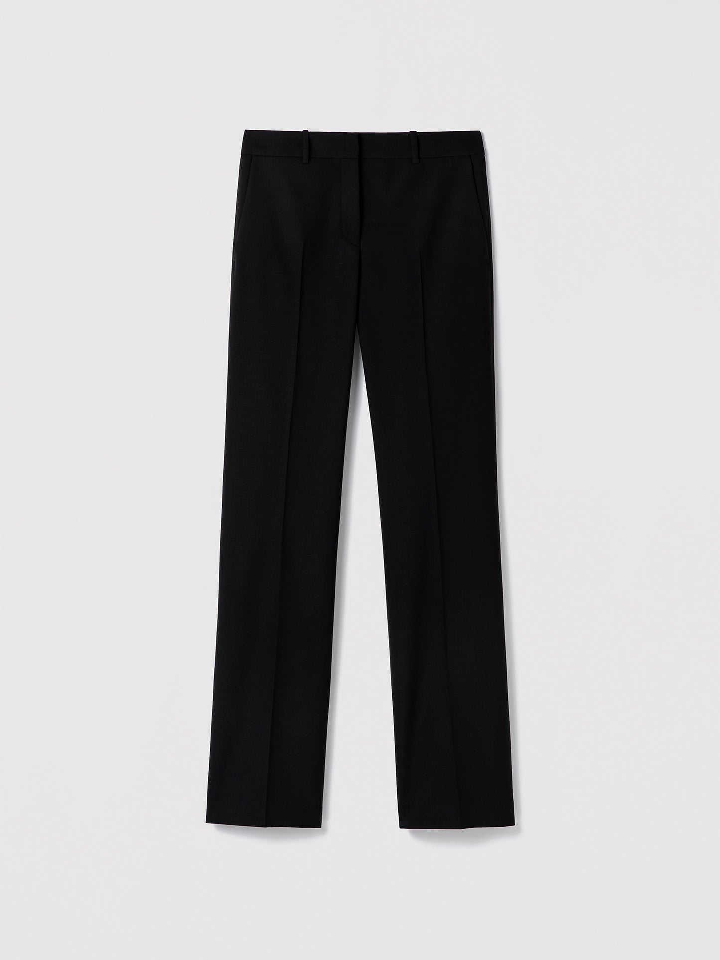 Pantalon Taille Basse Ajusté Et Évasé