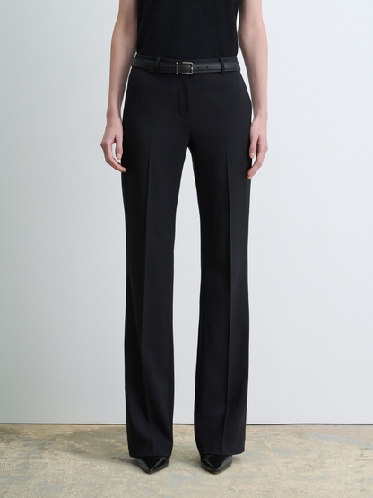 Pantalon Ajusté Et Évasé