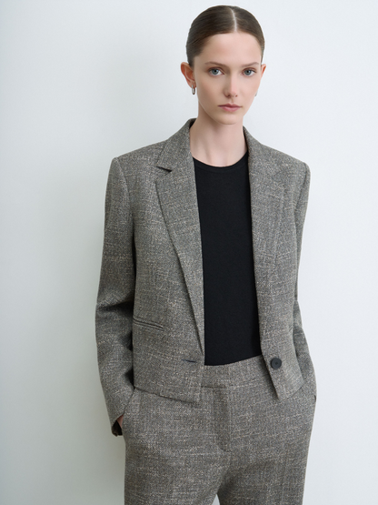 Crop Tweed Jacket