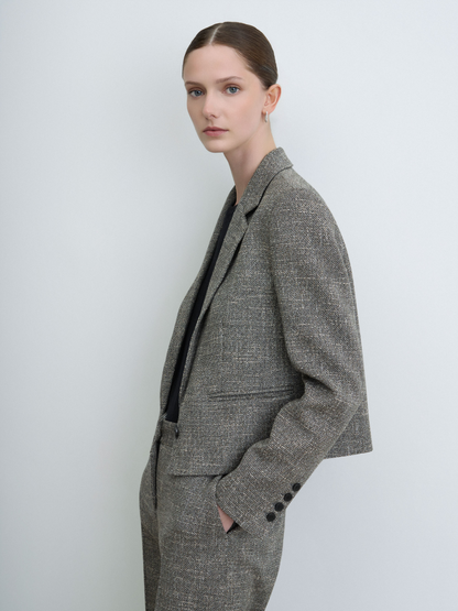 Crop Tweed Jacket
