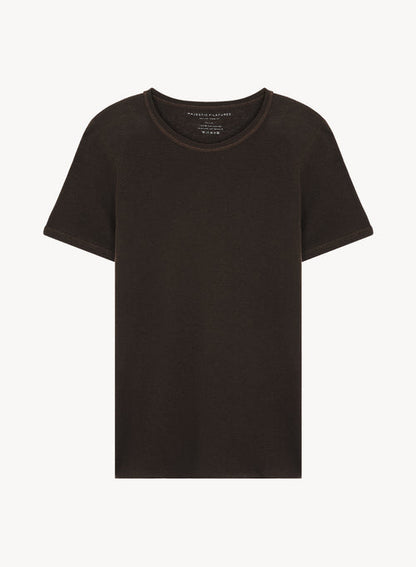 Machine Washable Cashmere Short Sleeve Crewneck