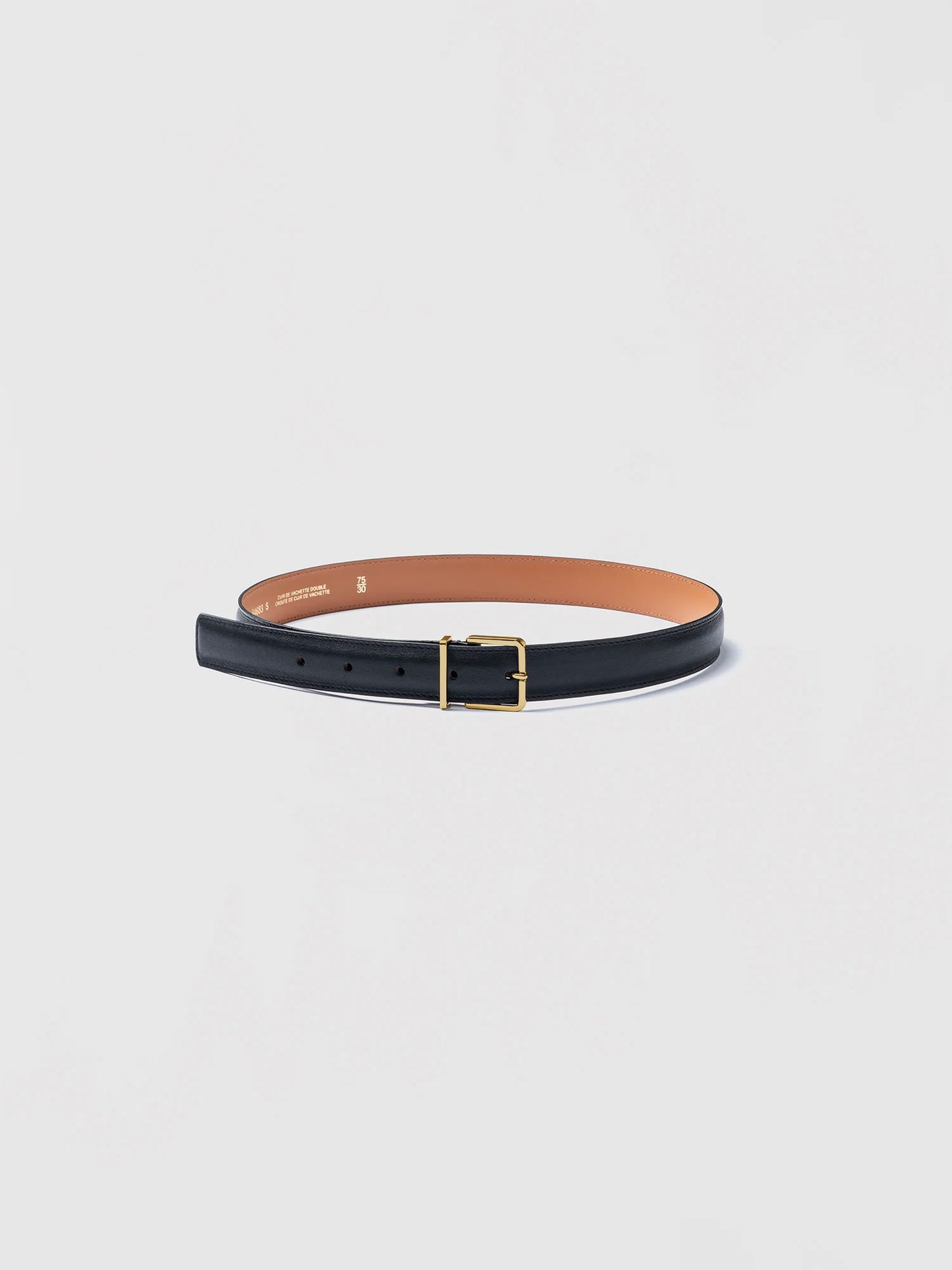 Maison Boinet Ceinture 25 mm en cuir nappa
