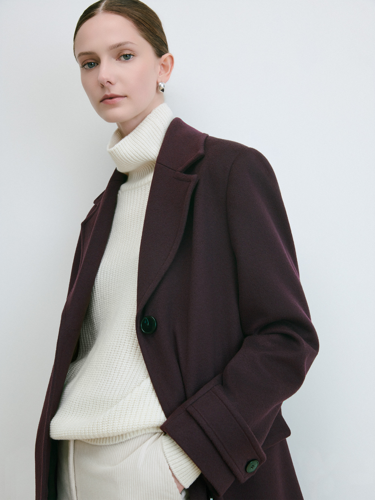 Wool Cashmere Long Coat