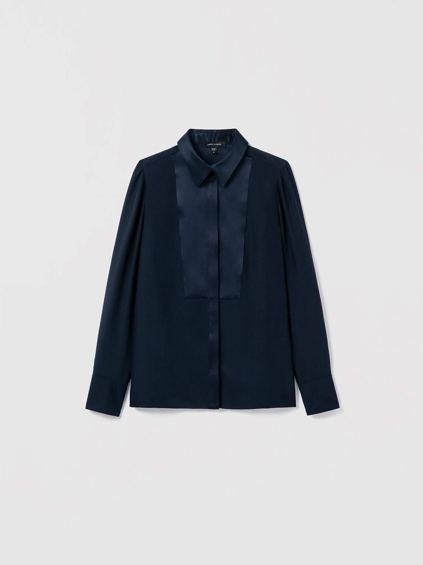 Satin Bib Blouse