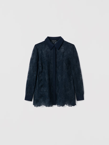 Tonal Floral Lace Blouse