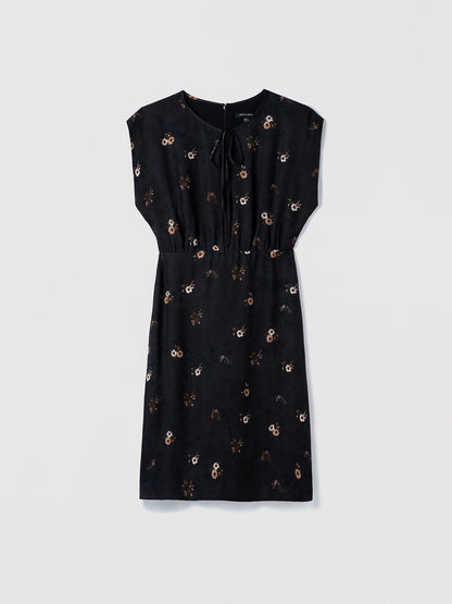 Robe Florale avec Lien à Nouer au Devant