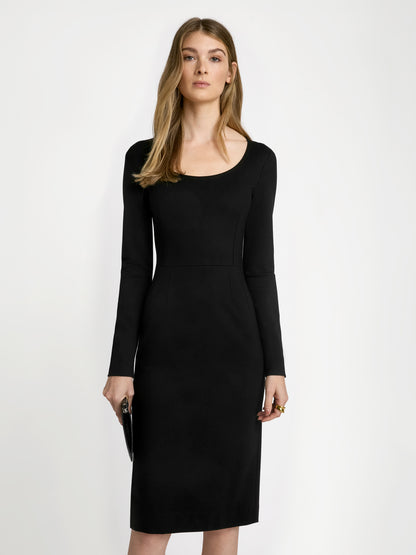 Easy care compact jersey dress