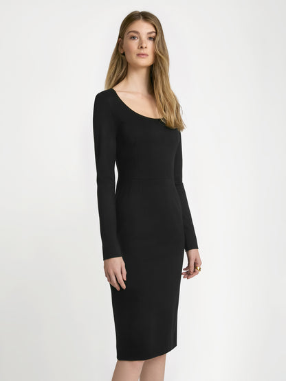 Easy care compact jersey dress