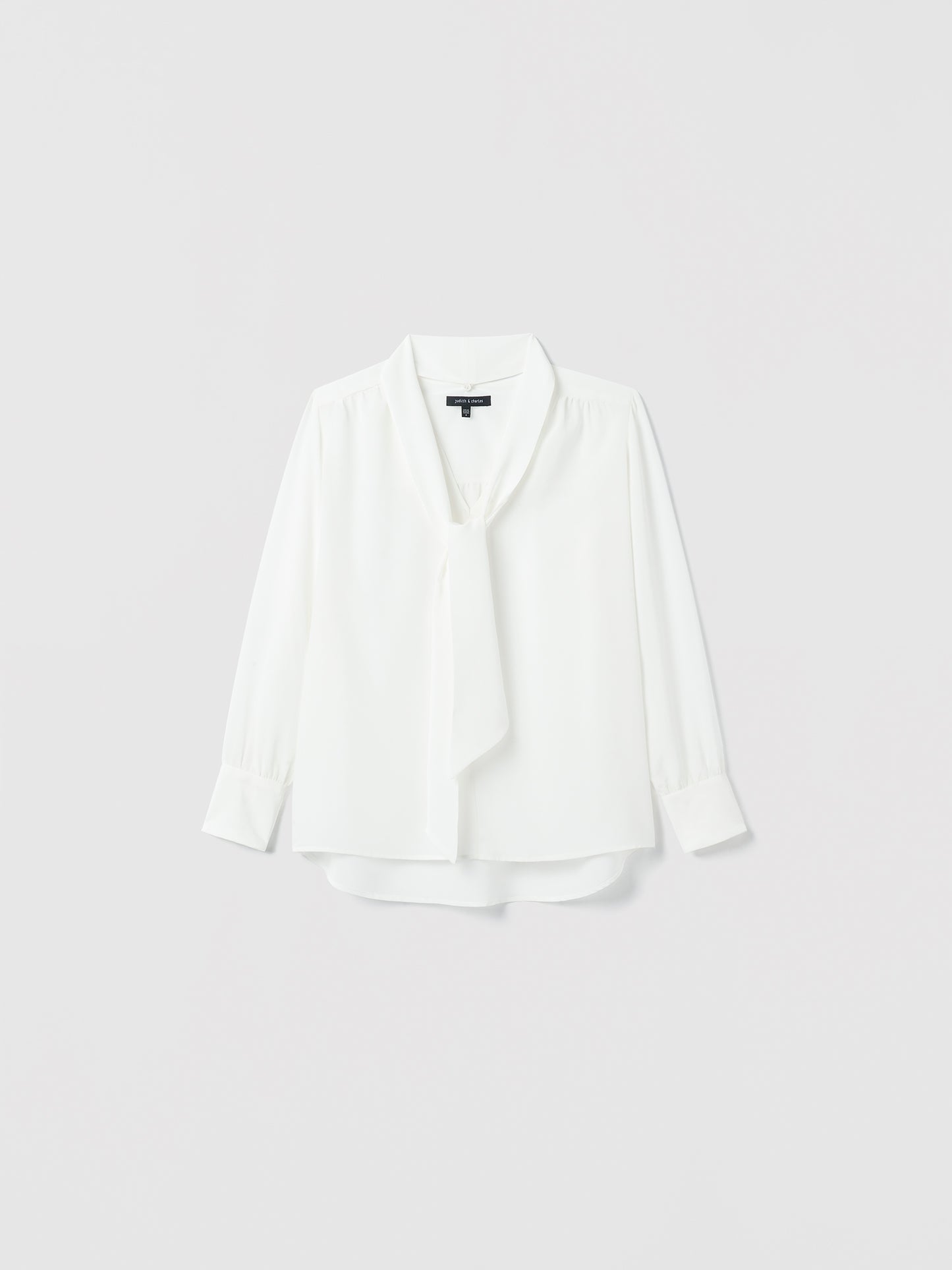 V-Neck Scarf Blouse