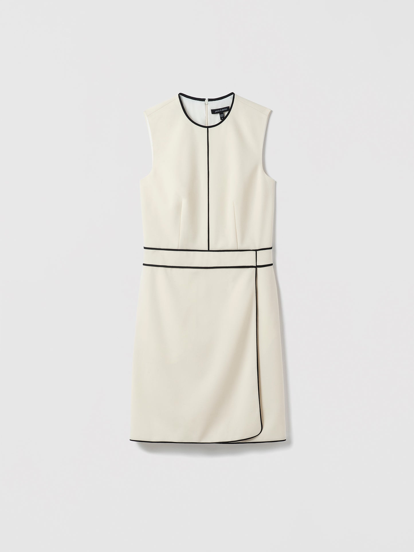 Contrast Piping Short Dress
