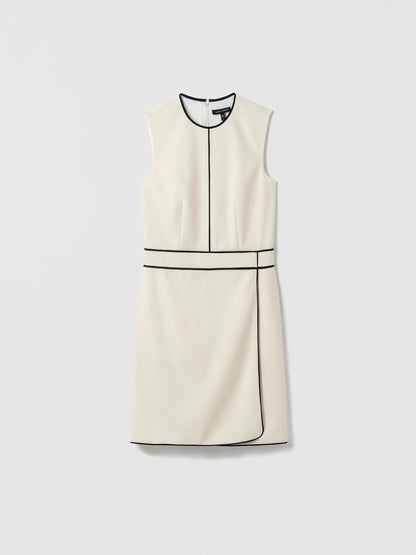 Contrast Piping Short Dress