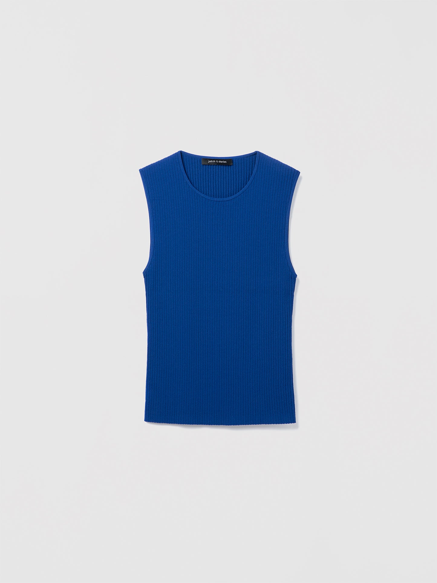Ribbed sleeveless pullover