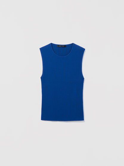 Ribbed sleeveless pullover