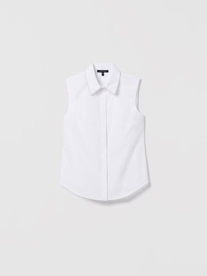 Blouse Sans Manches en Popeline