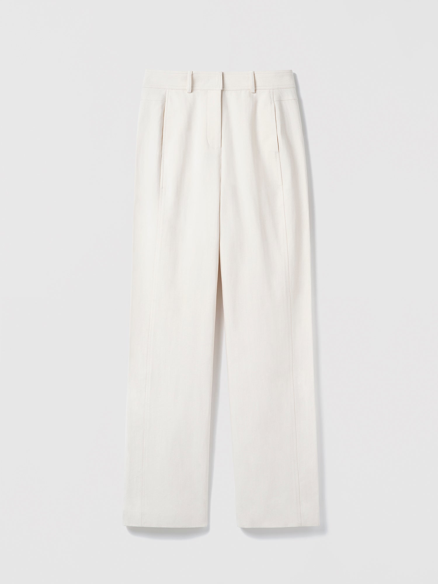 Cream pants on a light background