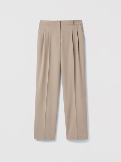 Camel pants on a white background