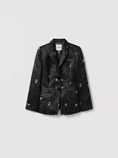 Veste tailleur à imprimé floral