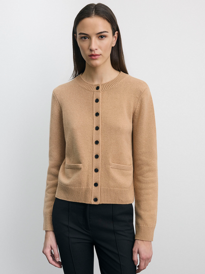 Cardigan En Laine Et Cachemire