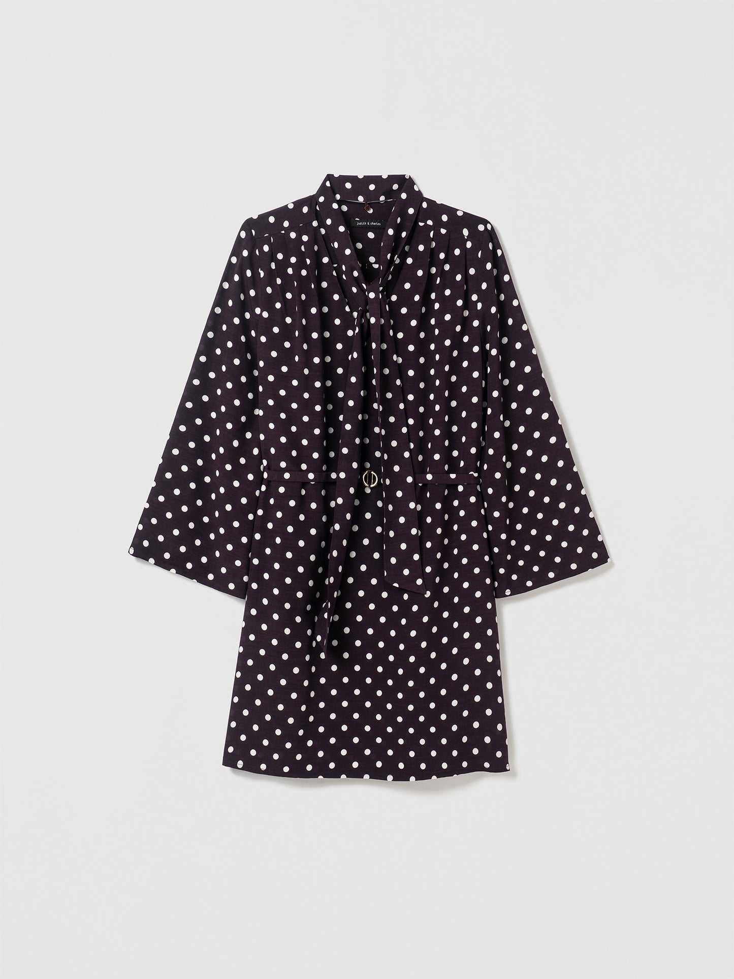Shirt Dress With Scarf