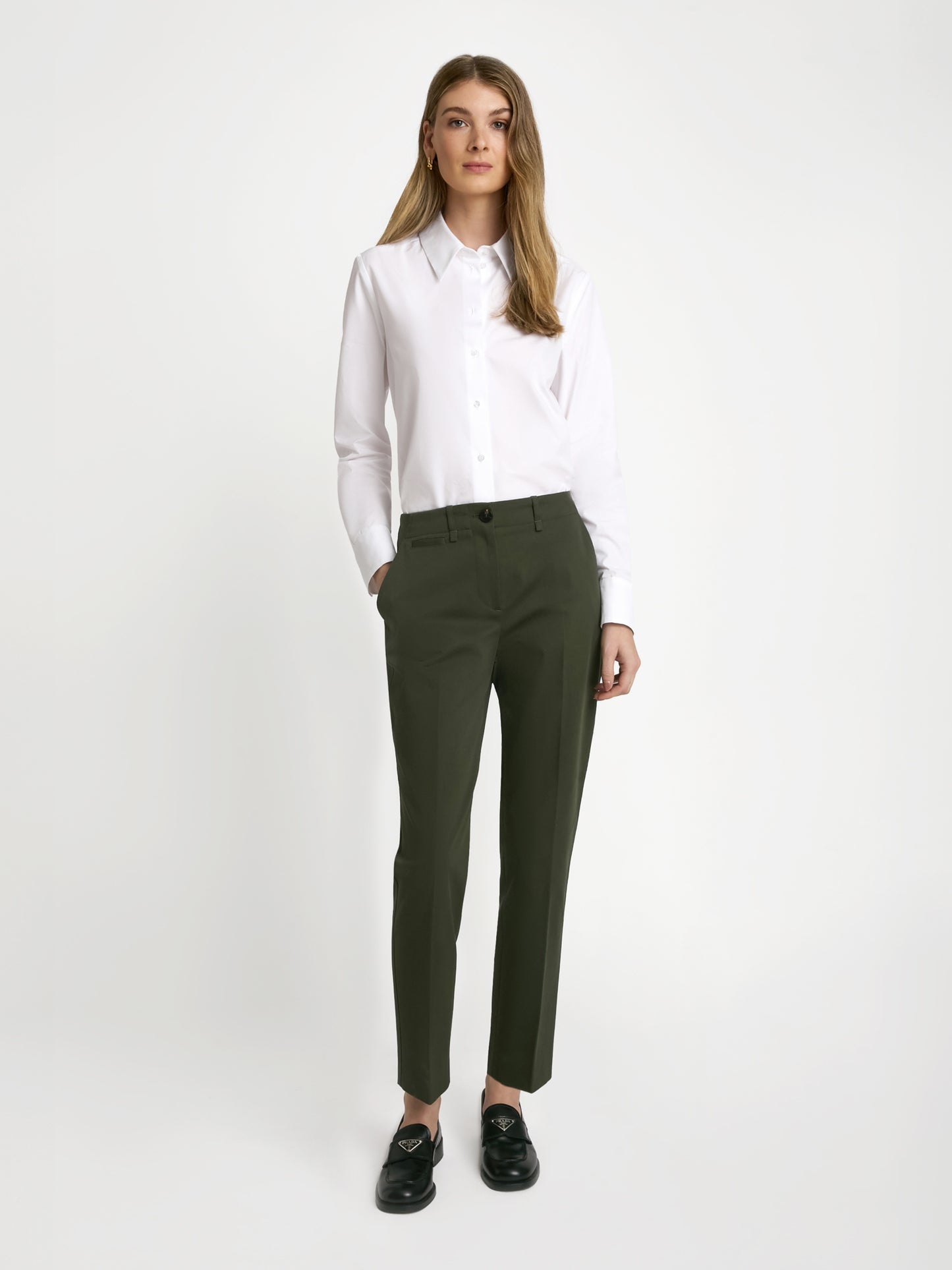 Long Sleeve Classic Poplin Blouse