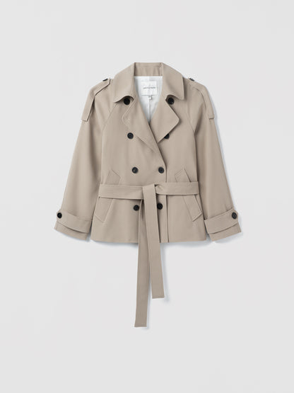 Flat of a camel Cropped jacket