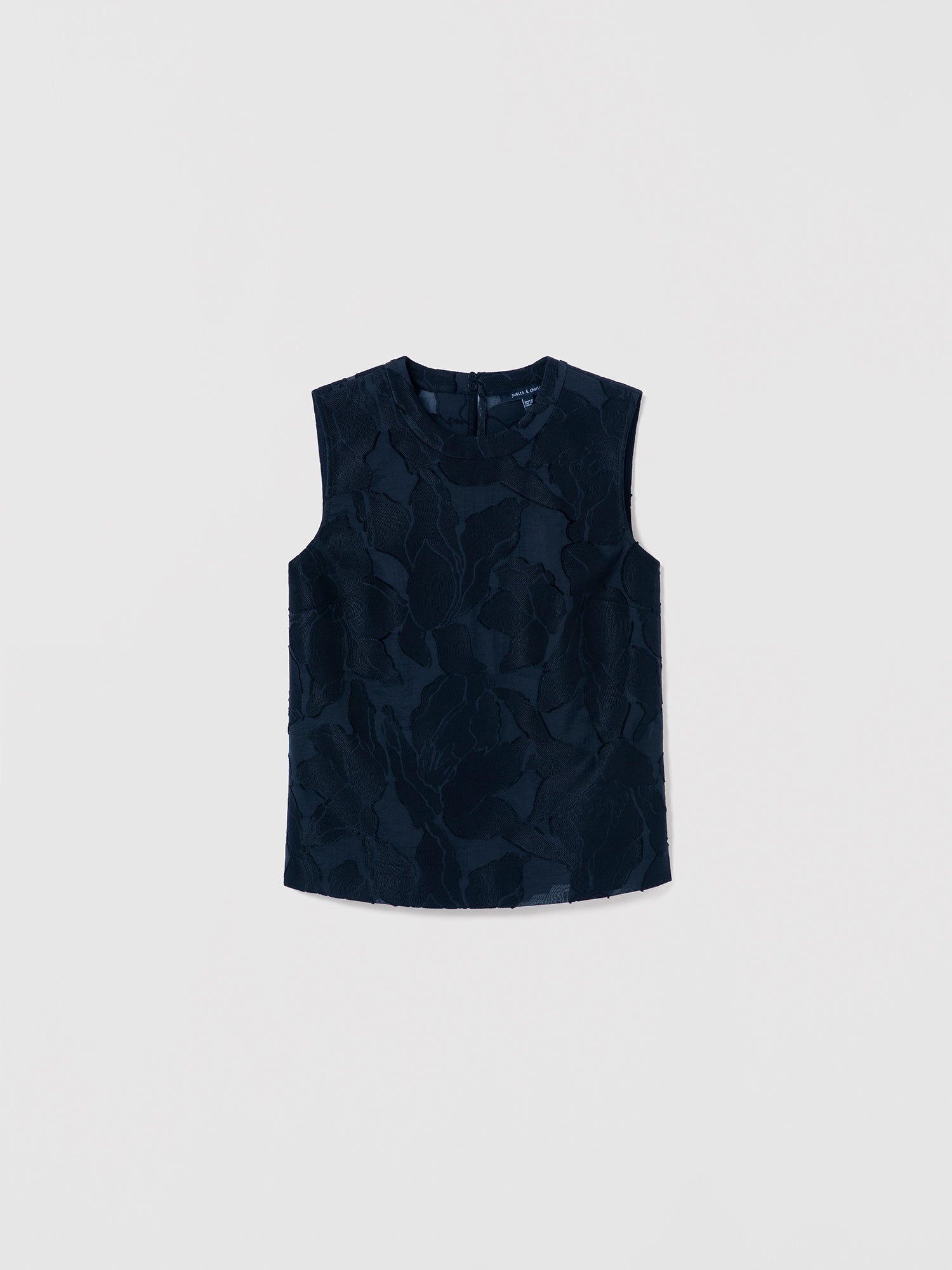 Flat of a Floral Lace sleeveless top