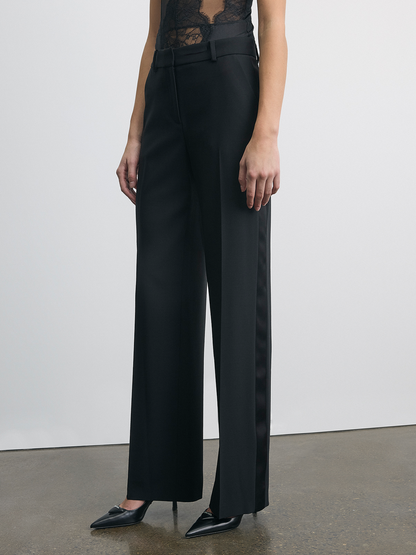 Pantalon Smoking En Laine