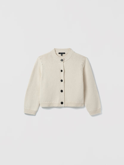 Pearl cardigan on a light gray background