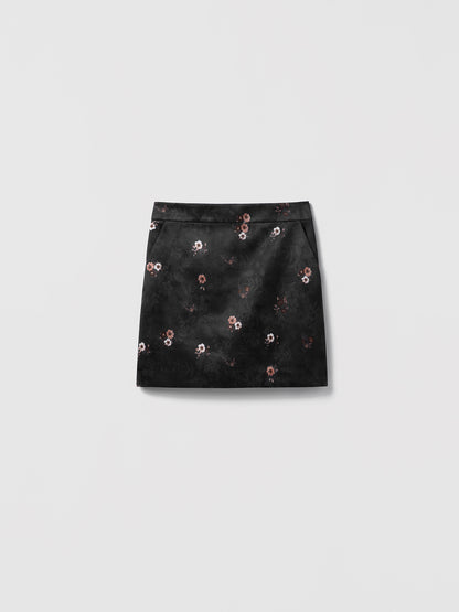 Floral Print Mini Skirt