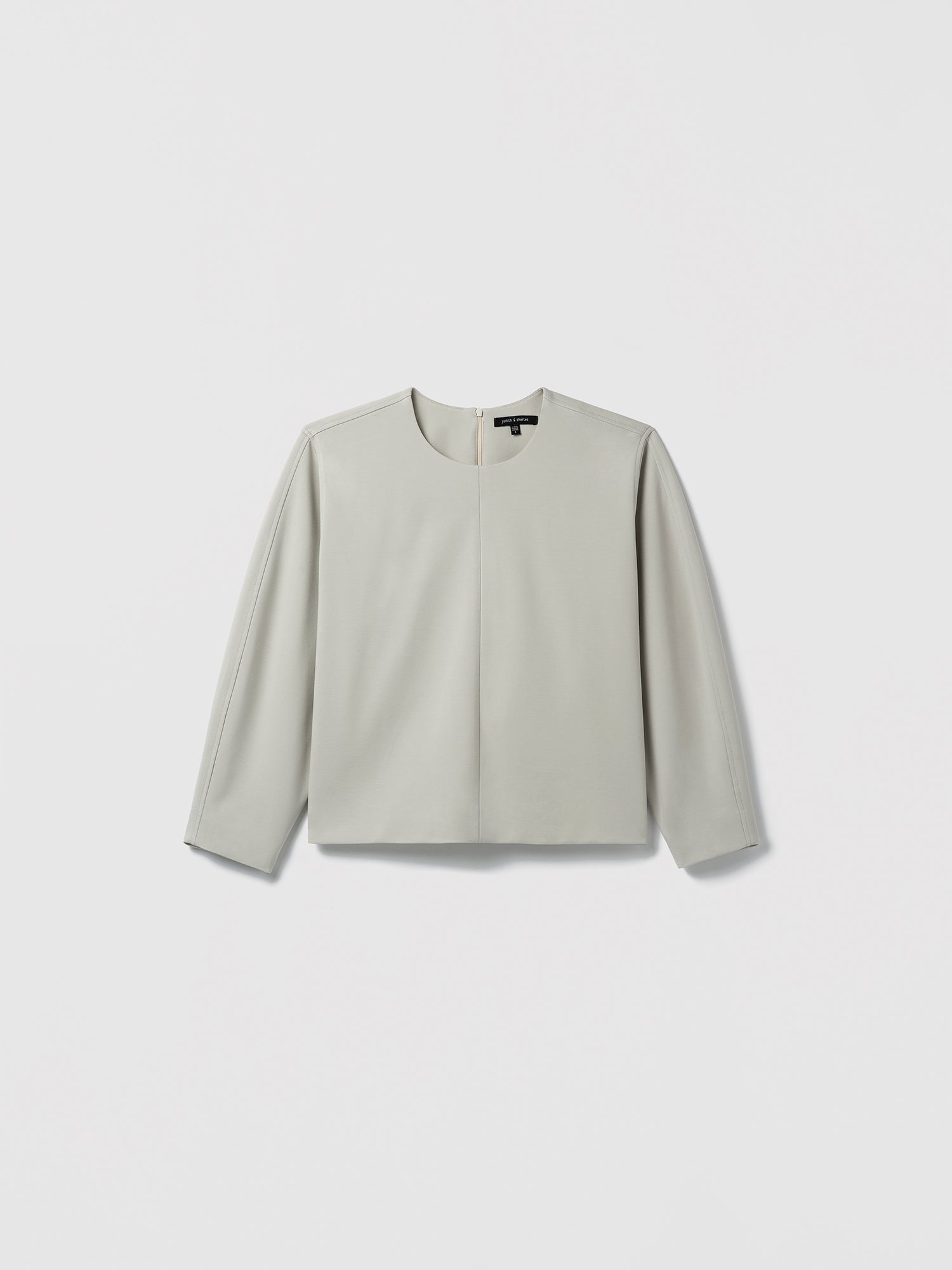 Light gray blouse on a white background