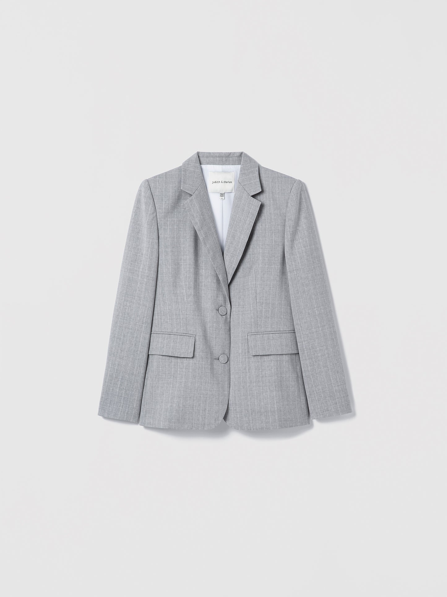 Grey pinstripe tailored jacket