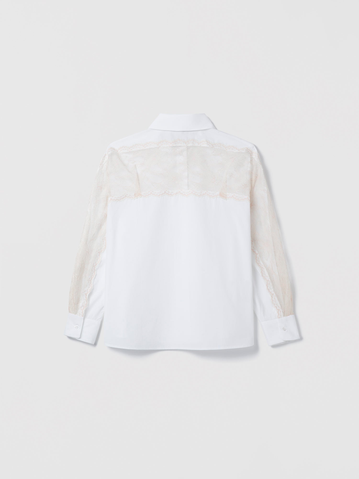White shirt on a light gray background