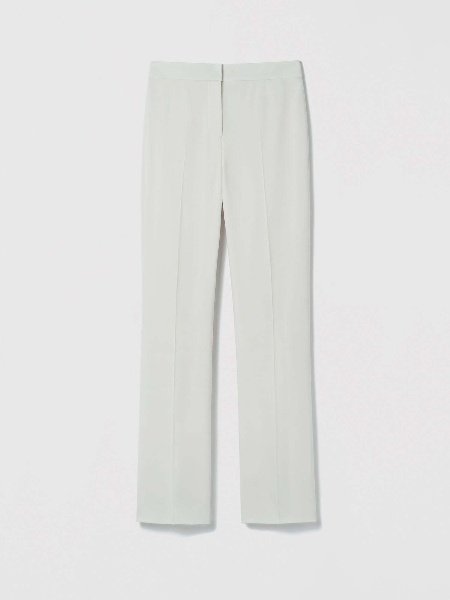 White pants on a light gray background